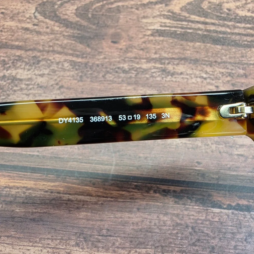 DKNY DY4135 Tortoiseshell Green Cat Eye Eyeglasses Frames 53-19-135 368913
